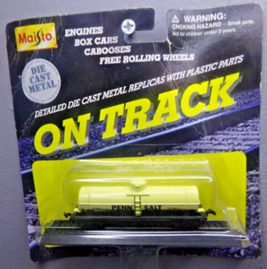 MAISTO ON TRACK DIECAST & PLASTIC PENN SALT SINGLE DOME TANK CAR - Picture 1 of 3