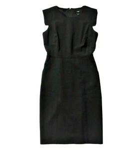 NWT J.Crew Petite Resume Sheath in Black Italian Stretch Wool Dress 2P $188 - Picture 1 of 4