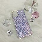For iPhone 12 Pro - small 12ss CRYSTAL AB Bling Back Case made with Swarovski