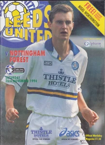 1994/95 LEEDS UNITED V NOTTINGHAM FOREST 26-11-1994 PREMIER LEAGUE  - Picture 1 of 1