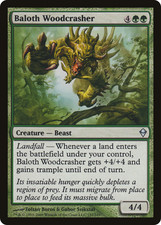 BALOTH WOODCRASHER ~mtg NM Zendikar Unc x1