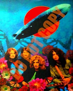 Led Zeppelin Robert Plant Jimmy Page John Bonham Paul Jones Art 8x10 Photo - Picture 1 of 1