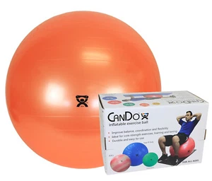  CanDo Inflatable Exercise Ball - Orange - 22" (55 cm), Retail Box - Picture 1 of 1