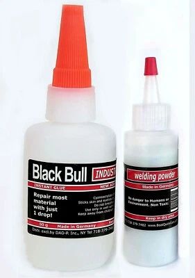 BLACK BULL All purpose German glue Kit3F (50g Glue+30g Welding Powder). GLUES EVERITHING!