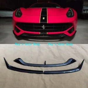 Fits For Ferrari F12 Berlinetta Carbon Fiber Front Bumper Splitter Diffuser Lip - Bild 1 von 11