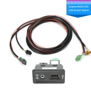 For VW MK7 Carplay Carlife USB AUX Switch MIB Adapter Plug Harness 5G0035222E - Picture 1 of 8