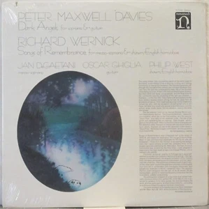 PETER MAXWELL DAVIES Dark Angels / R WERNICK Songs of Remembrance LP Ghiglia NEW - Picture 1 of 1
