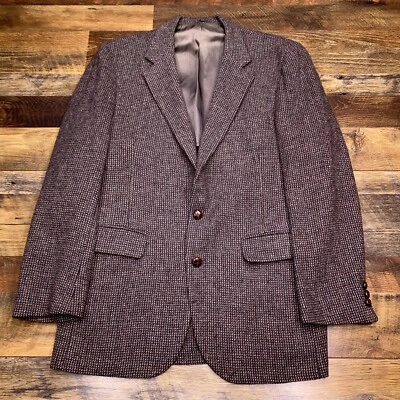 Blazer de lana vintage Stafford Hampshire Tweed abrigo deportivo 42R Foto 1 de 4