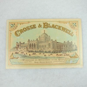 Antique Trade Card 1876 International Exhibition Philadelphia Crosse & Blackwell - Picture 1 of 12