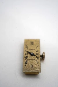 Geneva Swiss 17 Jewels Mechanical Watch Face. Not running. Parts Only - Picture 1 of 9