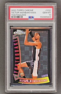 2023-24 Topps Chrome - Victor Wembanyama (RC) Youthquake #YQ-1 PSA 10 - Picture 1 of 2