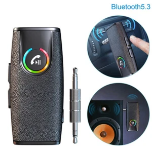 Handsfree Bluetooth 5.3 Audio Music Receiver Wireless 3.5mm AUX Home Car Adapter - Picture 1 of 14