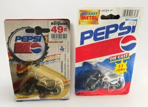 Vintage Pepsi Dirt Bikes Toy 1993 Diecast metal JA-RU & Golden Wheel NIP - Picture 1 of 6