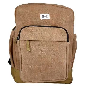 Großer brauner Rucksack Waschtasche Jute Trekkingrucksack - Bild 1 von 5