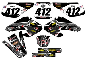 2001-2003 XR 70 PODIUM Black Senge Graphics Kit Compatible with Honda - Picture 1 of 10