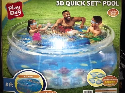 Play Day 8 pies 3D Transparente Quick Set® Piscina 2 Pares Gafas 3D ✅ ENVÍO 2 DÍAS ✅ Foto 1 de 4