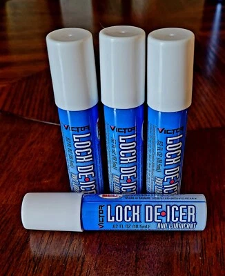 LOTE 4 Descongelador y Lubricante Victor Lock .62 FL OZ (18.5 ml) Ea Car/Auto/SUV Foto 1 de 2