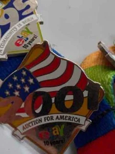 2005 eBay Live San Jose Pin 2001 AUCTION FOR AMERICA Enamel MINT - Picture 1 of 1