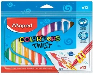 Maped Colouring Crayons Color'Peps Twist 12pk - Picture 1 of 3