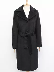 Authentic Women's MAX MARA Alpaca Wool Coat Overcoat Long US8 ~S/M made in ITALY - Picture 1 of 13
