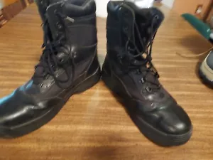 Rocky Men's 8" Fort Hood Waterproof Duty Boots Black Style 2049 WORN ONCE 11W EX - Picture 1 of 8