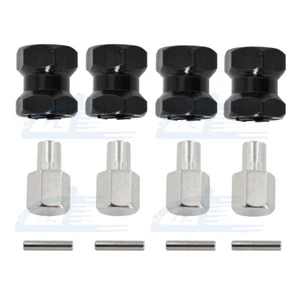 4x 12mm Wheel Hex Hub Drive Adapter 15mm Extension For 1/10 RC Car Crawler SCX10 - Picture 1 of 12