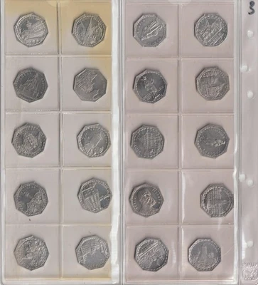 45 различных Нюрнберг Фюрт трамвай деньги 20 Pfennig 3 - Изображение 1 из 4