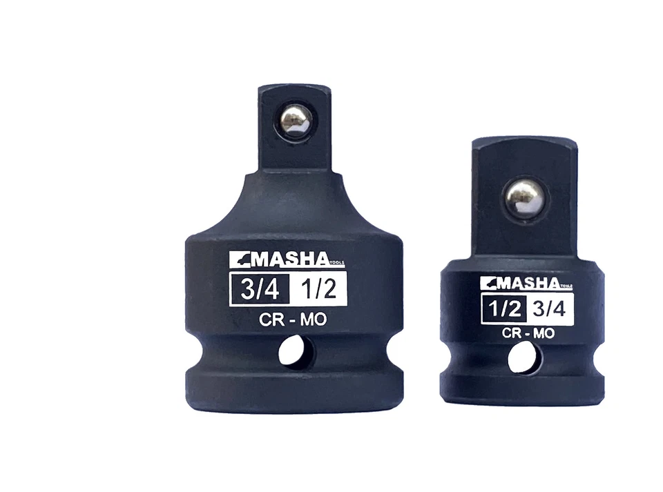 -1/2 Inch & 3/4 Inch Driver Impact Socket Adapter and Reducer Set / 2 Piece S... - Image 1 of 4