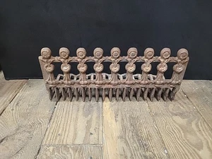 Antique Vintage Cast Iron Fireplace Grate Wood Rack Log Holder - Picture 1 of 9