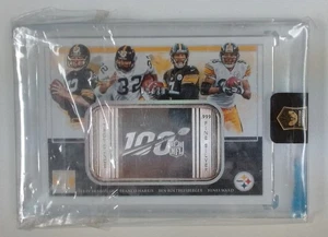 Bradshaw/Harris/Roethlisberger/Ward 2019 Panini  1 Troy Ounce Silver Card 09/20 - Picture 1 of 3