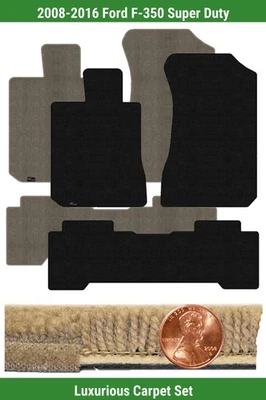 Juego de alfombrillas de lujo personalizadas para Ford F-350 Super Duty 2008-2016 (3 piezas) #M0F Foto 1 de 4