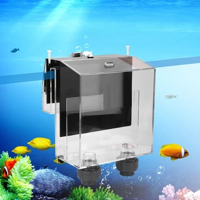 Quality Acrylic Self Start Siphon Hang On Overflow Box For Fish Tank Aquarium - Image 1 of 4