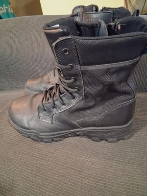 Botas tácticas 5.11 para hombre 10 negras velocidad 3.0 urbanas laterales cremallera servicio utilitario combate Foto 1 de 4