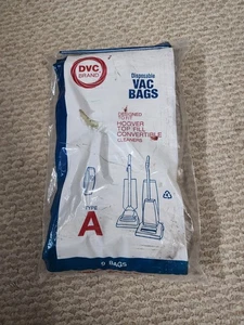 Bolsas de aspiradora desechables marca DVC limpiadores de llenado superior aspiradora tipo A, 9 bolsas, ENVÍO GRATUITO - Imagen 1 de 6