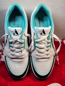 Skechers Men’s Street Utility Sneakers WBTQ White Teal Black Size 13 Memory Foam - Picture 1 of 13