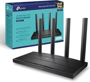 TP-Link Archer AX18 Router WiFi 6 AX1500Mbps WiFi Router Gigabit Ethernet VPN - Picture 1 of 8