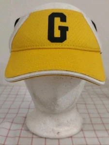 Letter G Visor Hat Yellow Mens Womens Adjustable Augusta - Picture 1 of 6