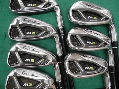  TaylorMade M2 2017 Iron Set 5-9+Pw+Aw TM7-217 Graphite Shaft R Flex 7pcs RH  - Image 1 of 4