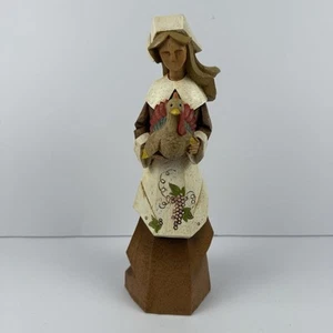 Pacific Rim Kubist Thanksgiving Ernte Pilger Frau Figur 12 Zoll groß. - Bild 1 von 10