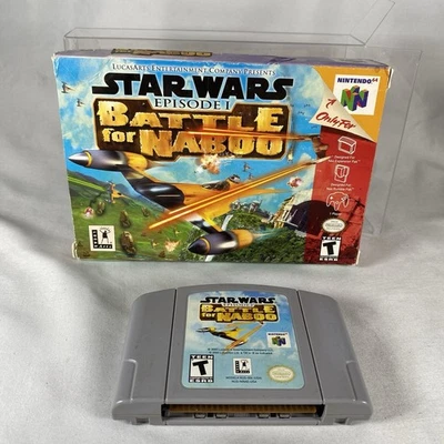 Star Wars Battle for Naboo (Nintendo 64 N64, 2000) Authentic Box & Game - Image 1 of 4