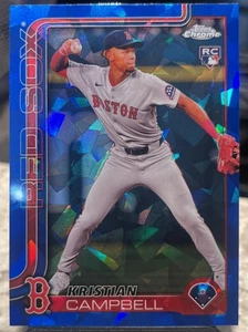 2025 Topps Chrome Sapphire Kristian Campbell RC Rookie #171 Boston Red Sox - Bild 1 von 2
