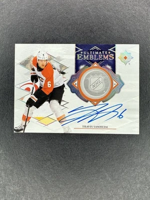2023-24 Ultimate Travis Sanheim Metal Emblems Auto Philadelphia Flyers - Image 1 of 4