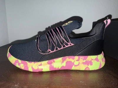 Adidas Lite Racer Adapt 7.0 K Jóvenes Niñas Zapatos para Correr Negro/Rosa/Naranja Talla 5 Foto 1 de 4