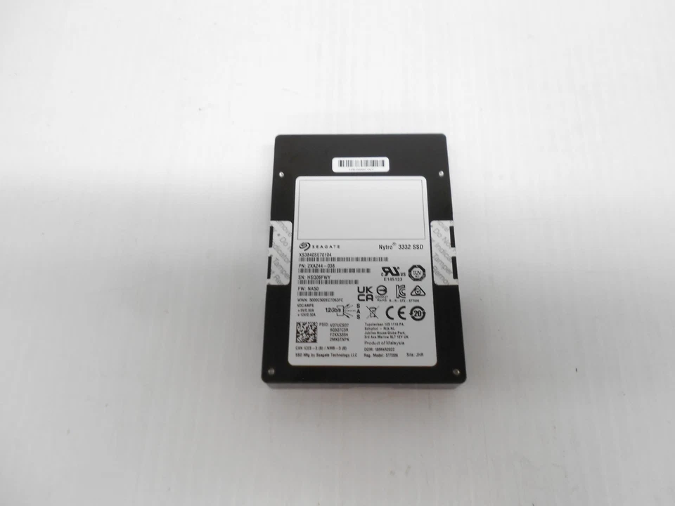 Seagate Nytro 3332 3.84TB SAS SSD Hard drive 12G 2.5'' SED XS3840SE70104 dell HP - Image 1 of 1