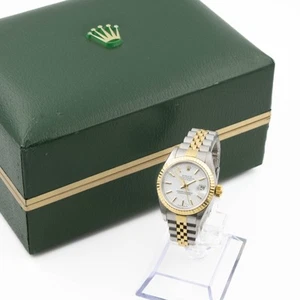 Ladies Rolex OP Datejust Watch Ref 79163 White Dial 26mm w/Box #W168813-1 - Picture 1 of 9