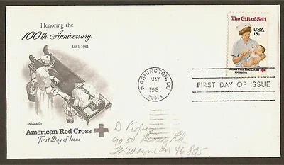 #1910  18c Red Cross 100th Anniv. - Artmaster  FDC - Image 1 of 2