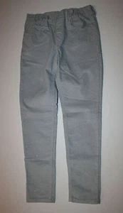 New Gymboree Girls 8 year Pants Glitter Silver Gray Corduroy Pants Jeans Party - Picture 1 of 2