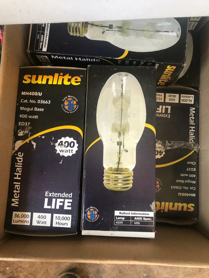 Sunlite Mh400/u/mog 400 Watt Metal Halide Light Bulb Mogul Base Ed37 03663