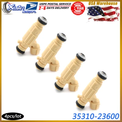Conjunto de 4 injetores de combustível 35310-23800 para Hyundai Elantra 2.0L 2001-2008 9260930013 - Imagem 1 de 4