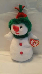 SNOWGIRL Christmas Snowman 2000 Ty Beanie Babies NEW with Tag Plush Toy - Picture 1 of 4